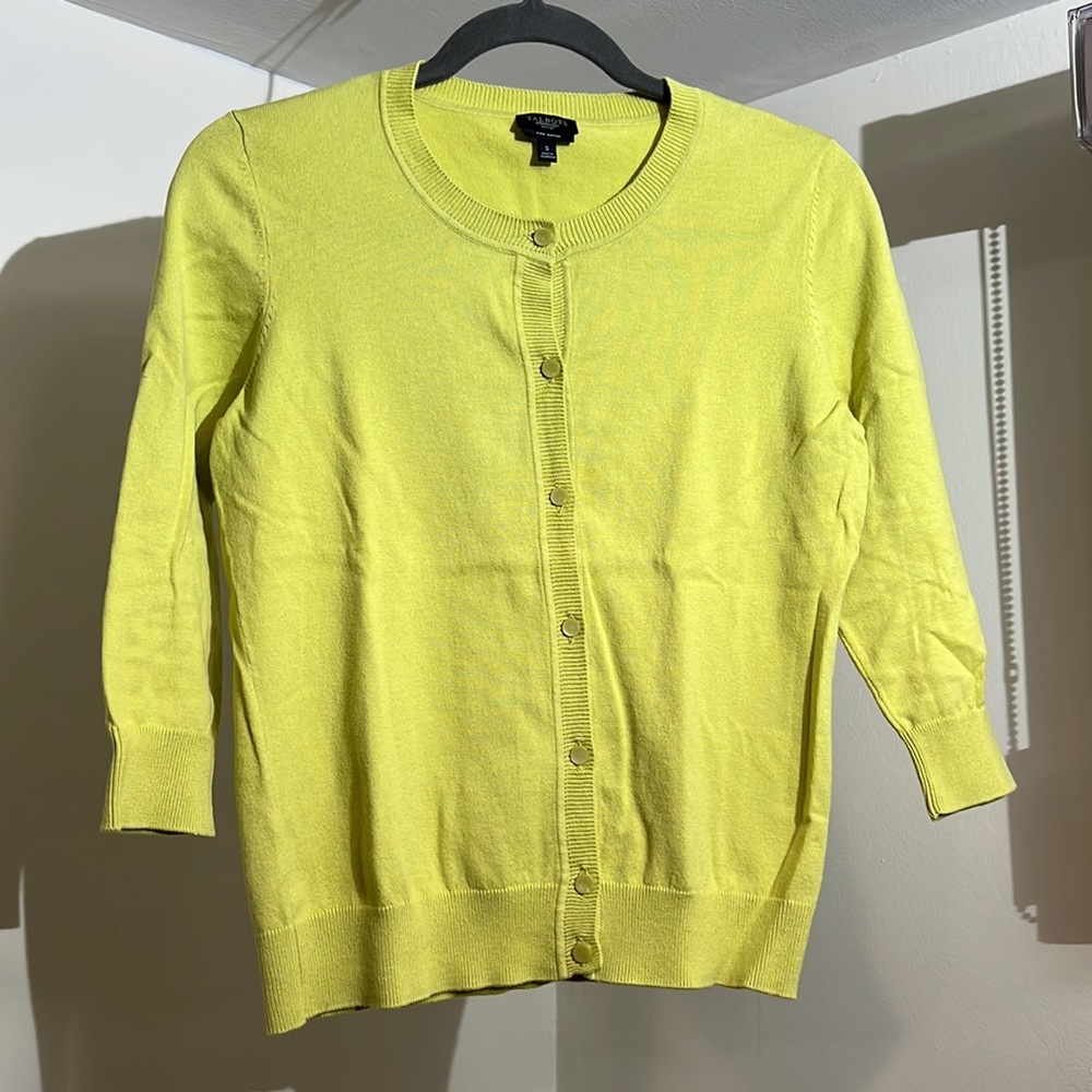 Talbots Light Green Cardigan